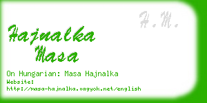 hajnalka masa business card